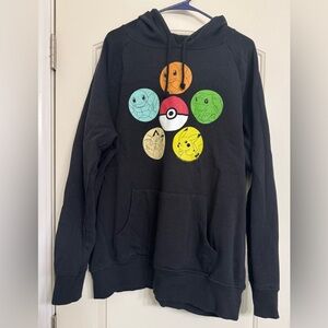 Black Hoodie with Pokemon Design